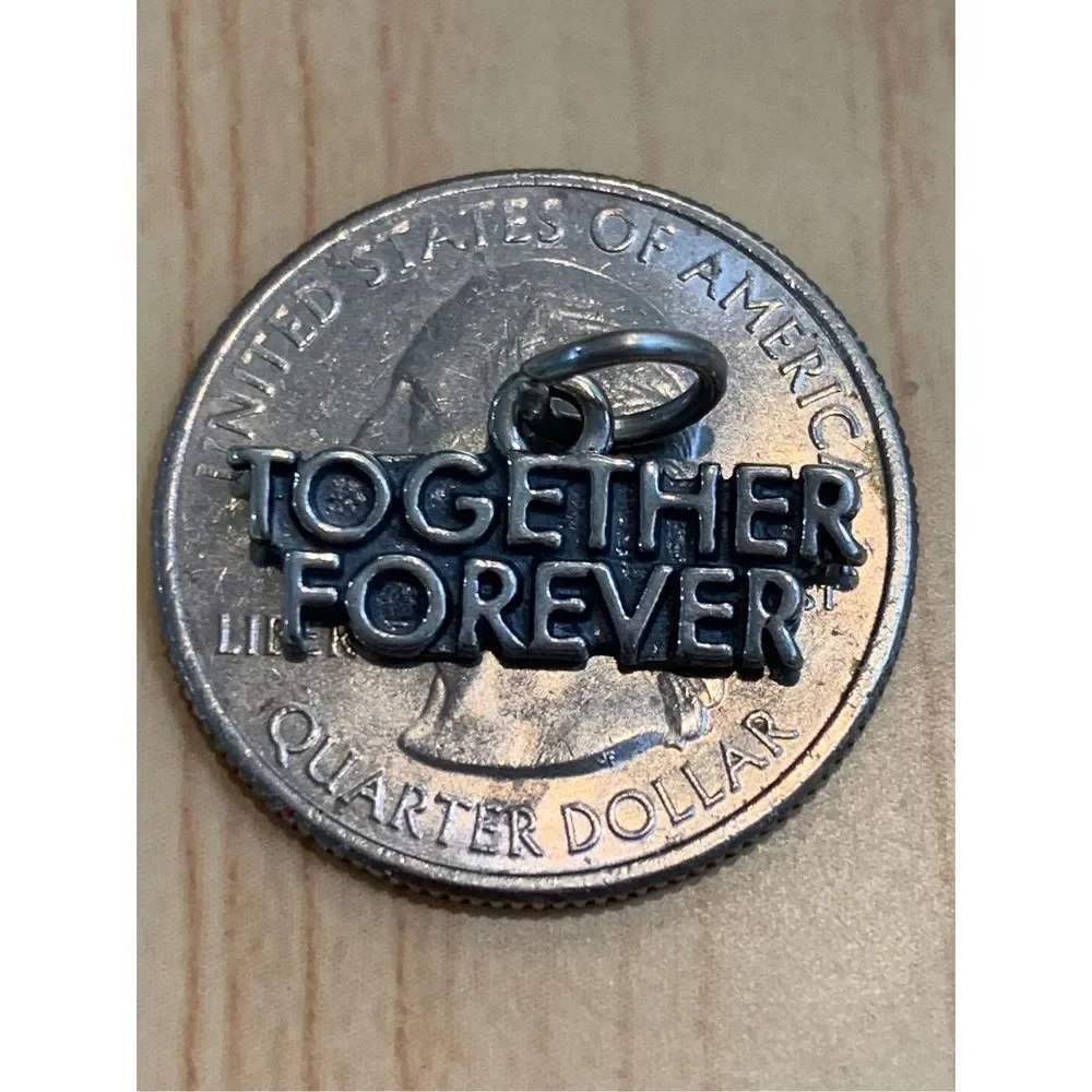 .925 Together Forever Sterling Silver Jewelry Charm